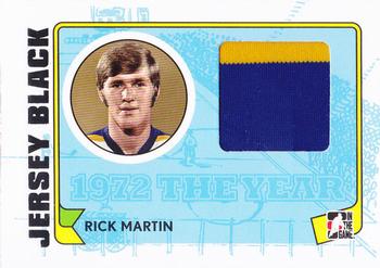 2009-10 In The Game 1972 The Year In Hockey - Game Used Jersey Black #M-25 Rick Martin  Front