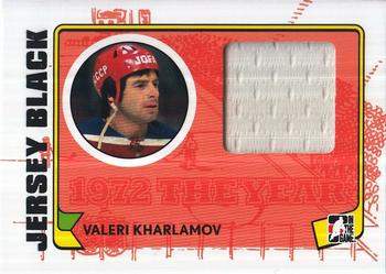 2009-10 In The Game 1972 The Year In Hockey - Game Used Jersey Black #M-32 Valeri Kharlamov  Front