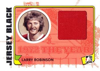 2009-10 In The Game 1972 The Year In Hockey - Game Used Jersey Black #M-33 Larry Robinson  Front