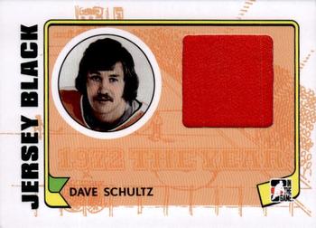 2009-10 In The Game 1972 The Year In Hockey - Game Used Jersey Black #M-36 Dave Schultz  Front
