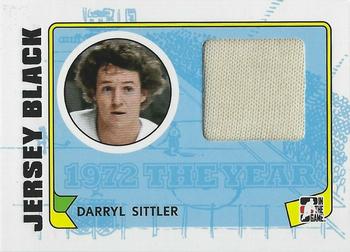 2009-10 In The Game 1972 The Year In Hockey - Game Used Jersey Black #M-38 Darryl Sittler  Front