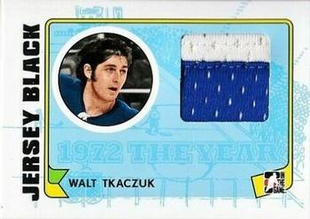 2009-10 In The Game 1972 The Year In Hockey - Game Used Jersey Black #M-41 Walt Tkaczuk  Front