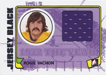 2009-10 In The Game 1972 The Year In Hockey - Game Used Jersey Black #M-43 Rogie Vachon  Front