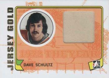 2009-10 In The Game 1972 The Year In Hockey - Game Used Jersey Gold #M-36 Dave Schultz  Front