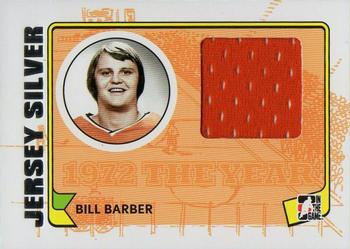 2009-10 In The Game 1972 The Year In Hockey - Game Used Jersey Silver #M-01 Bill Barber  Front