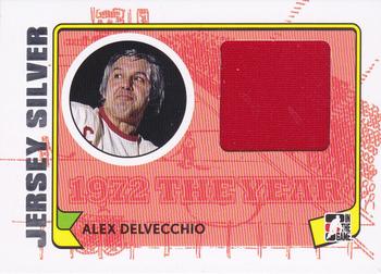 2009-10 In The Game 1972 The Year In Hockey - Game Used Jersey Silver #M-06 Alex Delvecchio  Front