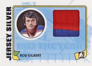 2009-10 In The Game 1972 The Year In Hockey - Game Used Jersey Silver #M-12 Rod Gilbert  Front