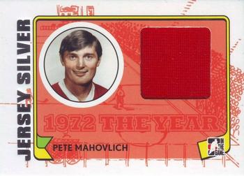 2009-10 In The Game 1972 The Year In Hockey - Game Used Jersey Silver #M-14 Pete Mahovlich  Front