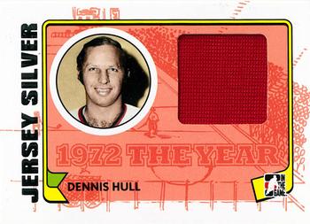 2009-10 In The Game 1972 The Year In Hockey - Game Used Jersey Silver #M-17 Dennis Hull  Front