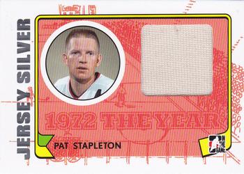 2009-10 In The Game 1972 The Year In Hockey - Game Used Jersey Silver #M-40 Pat Stapleton  Front
