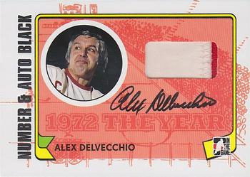 2009-10 In The Game 1972 The Year In Hockey - Game Used Number Autographs Black #MA-AD Alex Delvecchio  Front