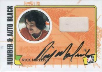 2009-10 In The Game 1972 The Year In Hockey - Game Used Number Autographs Black #MA-RM Rick MacLeish  Front