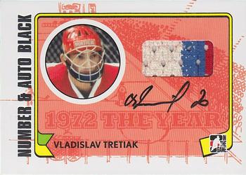2009-10 In The Game 1972 The Year In Hockey - Game Used Number Autographs Black #MA-VT Vladislav Tretiak  Front