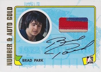 2009-10 In The Game 1972 The Year In Hockey - Game Used Number Autographs Gold #MA-BP Brad Park  Front