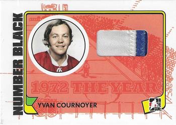 2009-10 In The Game 1972 The Year In Hockey - Game Used Number Black #M-05 Yvan Cournoyer  Front