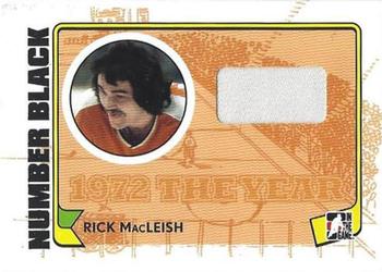 2009-10 In The Game 1972 The Year In Hockey - Game Used Number Black #M-23 Rick MacLeish  Front