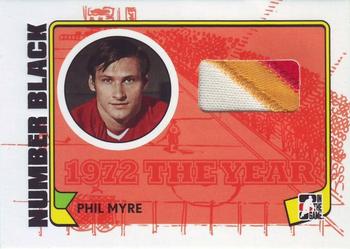 2009-10 In The Game 1972 The Year In Hockey - Game Used Number Black #M-34 Phil Myre  Front
