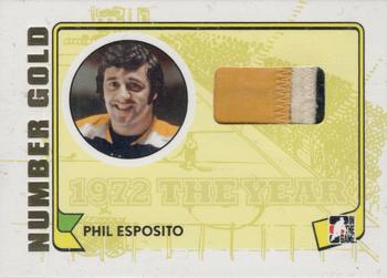 2009-10 In The Game 1972 The Year In Hockey - Game Used Number Gold #M-09 Phil Esposito  Front