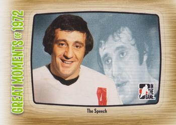 2009-10 In The Game 1972 The Year In Hockey - Great Moments #GM-05 Phil Esposito / The Speech  Front