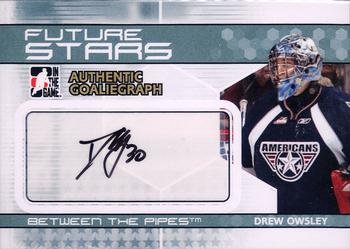 2009-10 In The Game Between The Pipes - Authentic Goaliegraphs #A-DO Drew Owsley  Front