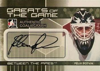 2009-10 In The Game Between The Pipes - Authentic Goaliegraphs #A-FP Felix Potvin Front