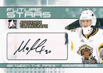 2009-10 In The Game Between The Pipes - Authentic Goaliegraphs #A-MG Marc-Antoine Gelinas  Front