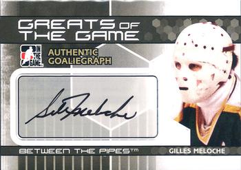 2009-10 In The Game Between The Pipes - Authentic Goaliegraphs #A-GM2 Gilles Meloche  Front