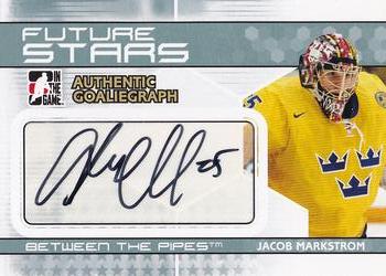 2009-10 In The Game Between The Pipes - Authentic Goaliegraphs #A-JMA Jacob Markstrom  Front