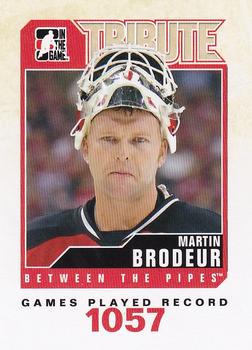 2009-10 In The Game Between The Pipes - Brodeur Tribute #T08 Martin Brodeur  Front