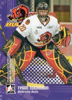 2009-10 In The Game Between The Pipes - CHL Rookies #CR03 Tyson Teichmann  Front