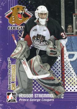 2009-10 In The Game Between The Pipes - CHL Rookies #CR05 Hudson Stremmel  Front