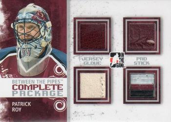 2009-10 In The Game Between The Pipes - Complete Package Silver #CP05 Patrick Roy  Front
