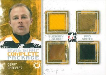 2009-10 In The Game Between The Pipes - Complete Package Silver #CP-06 Gerry Cheevers  Front