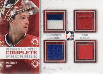 2009-10 In The Game Between The Pipes - Complete Package Silver #CP07 Patrick Roy  Front