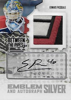 2009-10 In The Game Between The Pipes - Emblems Autographs Silver #MAEP Edward Pasquale  Front