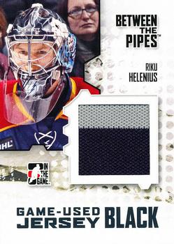 2009-10 In The Game Between The Pipes - Emblems Black #M-16 Riku Helenius  Front