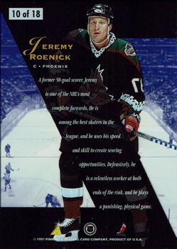 1996-97 Zenith - Z-Team #10 Jeremy Roenick Back
