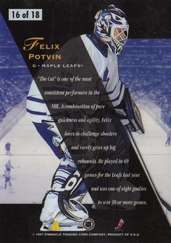 1996-97 Zenith - Z-Team #16 Felix Potvin Back