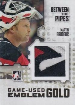 2009-10 In The Game Between The Pipes - Emblems Gold #M-02 Martin Brodeur  Front