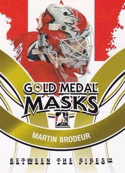 2009-10 In The Game Between The Pipes - Gold Medal Masks #GMM-02 Martin Brodeur  Front