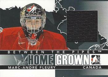 2009-10 In The Game Between The Pipes - Homegrown Black #HG-02 Marc-Andre Fleury  Front