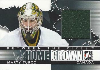 2009-10 In The Game Between The Pipes - Homegrown Black #HG-3 Marty Turco  Front