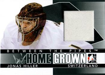 2009-10 In The Game Between The Pipes - Homegrown Black #HG-18 Jonas Hiller  Front