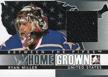 2009-10 In The Game Between The Pipes - Homegrown Black #HG-21 Ryan Miller  Front