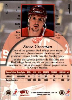 1997-98 Donruss Canadian Ice #4 Steve Yzerman Back