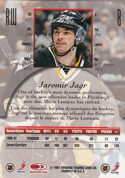 1997-98 Donruss Canadian Ice #8 Jaromir Jagr Back