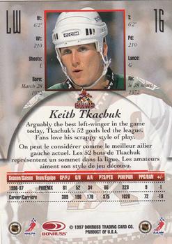1997-98 Donruss Canadian Ice #16 Keith Tkachuk Back