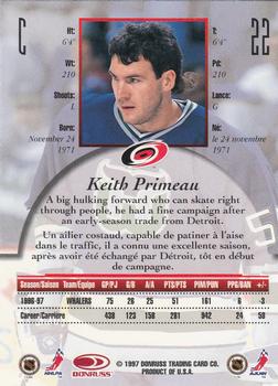 1997-98 Donruss Canadian Ice #22 Keith Primeau Back