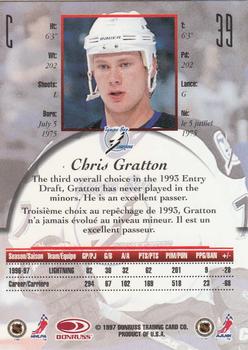 1997-98 Donruss Canadian Ice #39 Chris Gratton Back