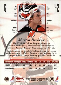 1997-98 Donruss Canadian Ice #42 Martin Brodeur Back